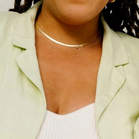 18k gold plated Snake chain Necklace, Wholesale Brass jewelry